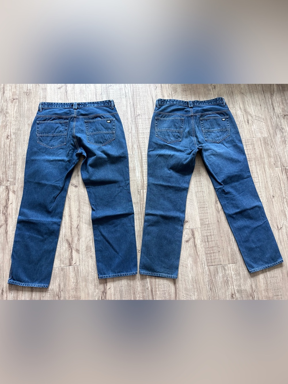 CAT Classic Men's Blue Denim Jeans Straight Fit workwear casual country